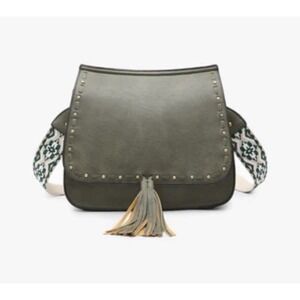 Jen & Co. Baily Crossbody Guitar Strap‎ Purse Olive NWT